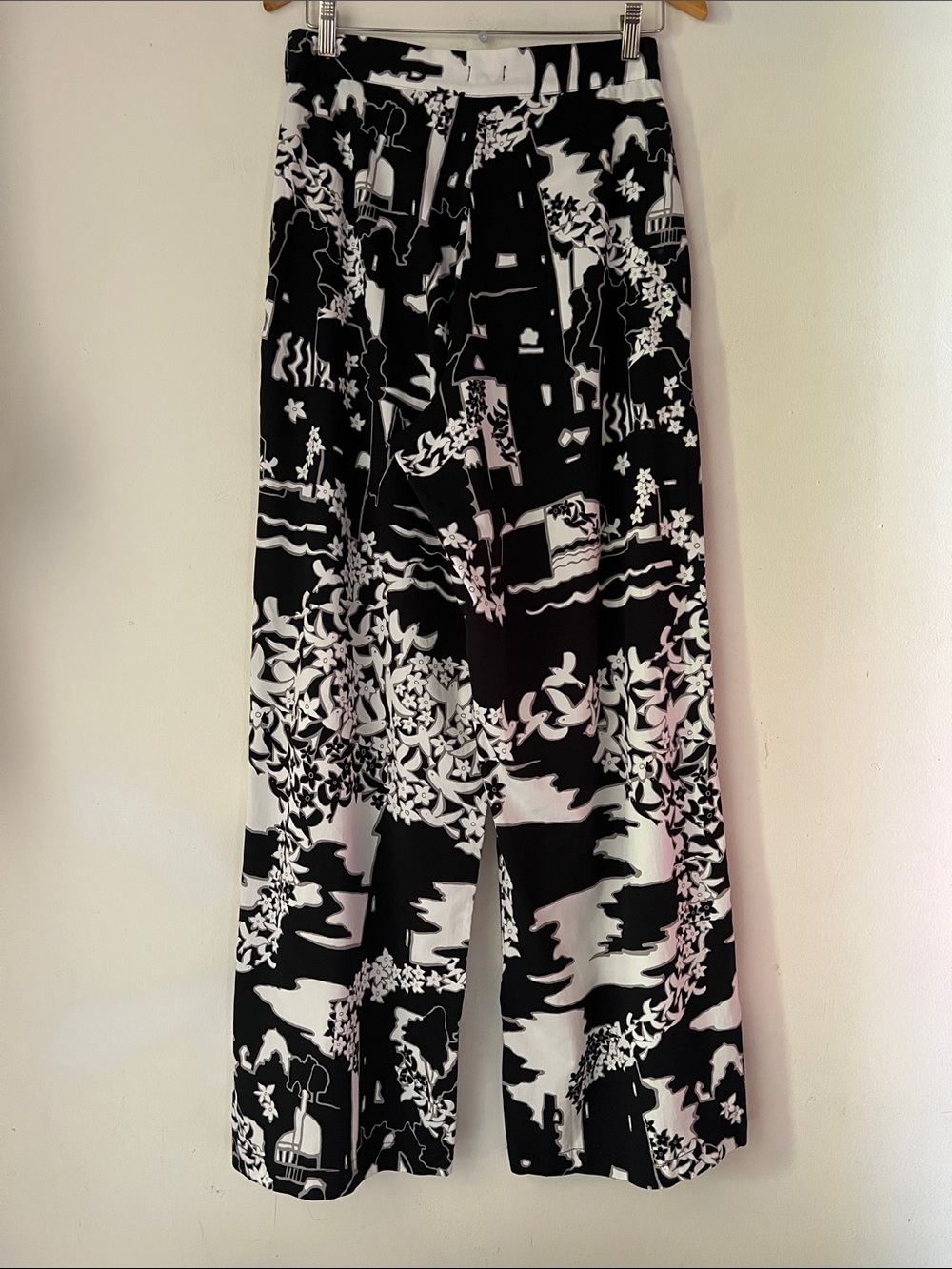 Anthropologie Tiny Anne Printed Wide-Leg Pants Sz 8 - Picture 4 of 13